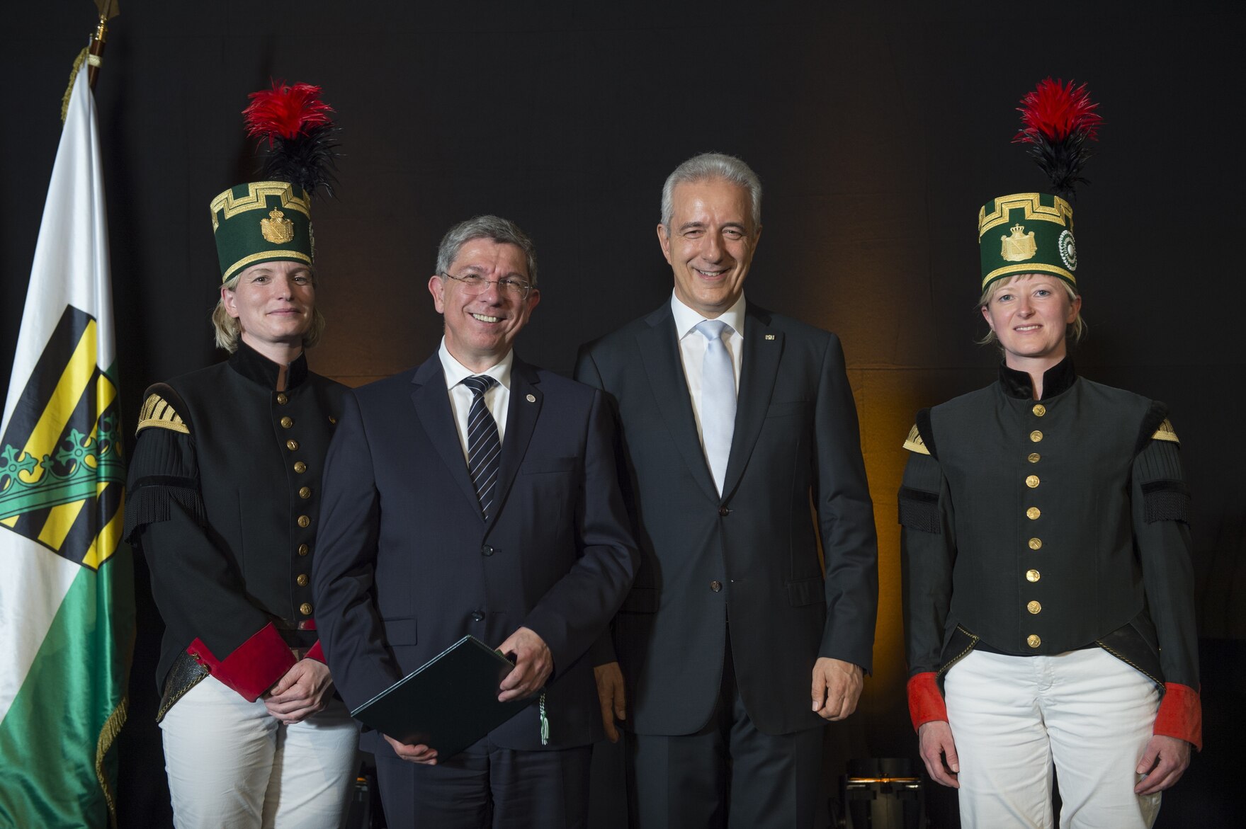 Foto von Prof. Dr. Klaus-Dieter Barbknecht und Ministerpräsident Tillich