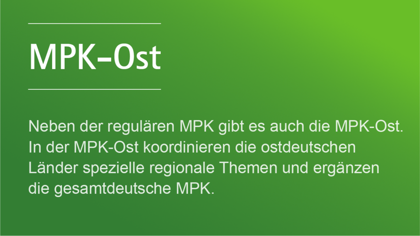 Ein Factsheet zur MPK-Ost