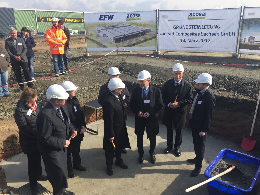 Ministerpräsident bei Grundsteinlegung für ein neues EFW-Werk in Kodersdorf